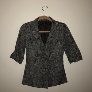 TOPSHOP SNAKESKIN BLAZER